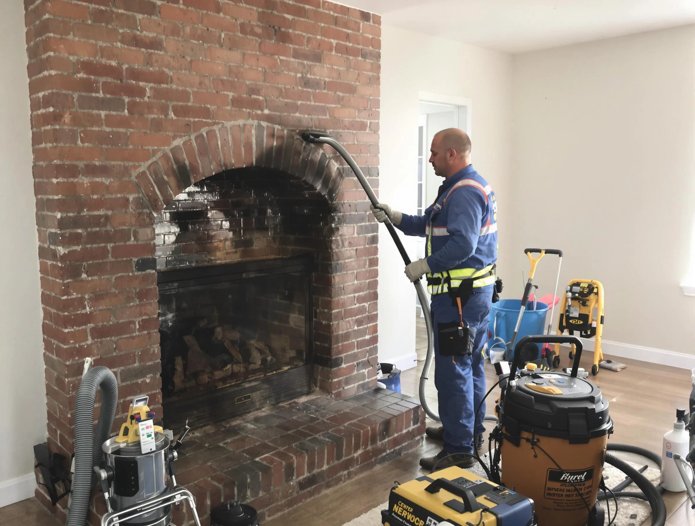 Irondale Chimney Sweep expert performing detailed chimney sweep in Irondale, GA