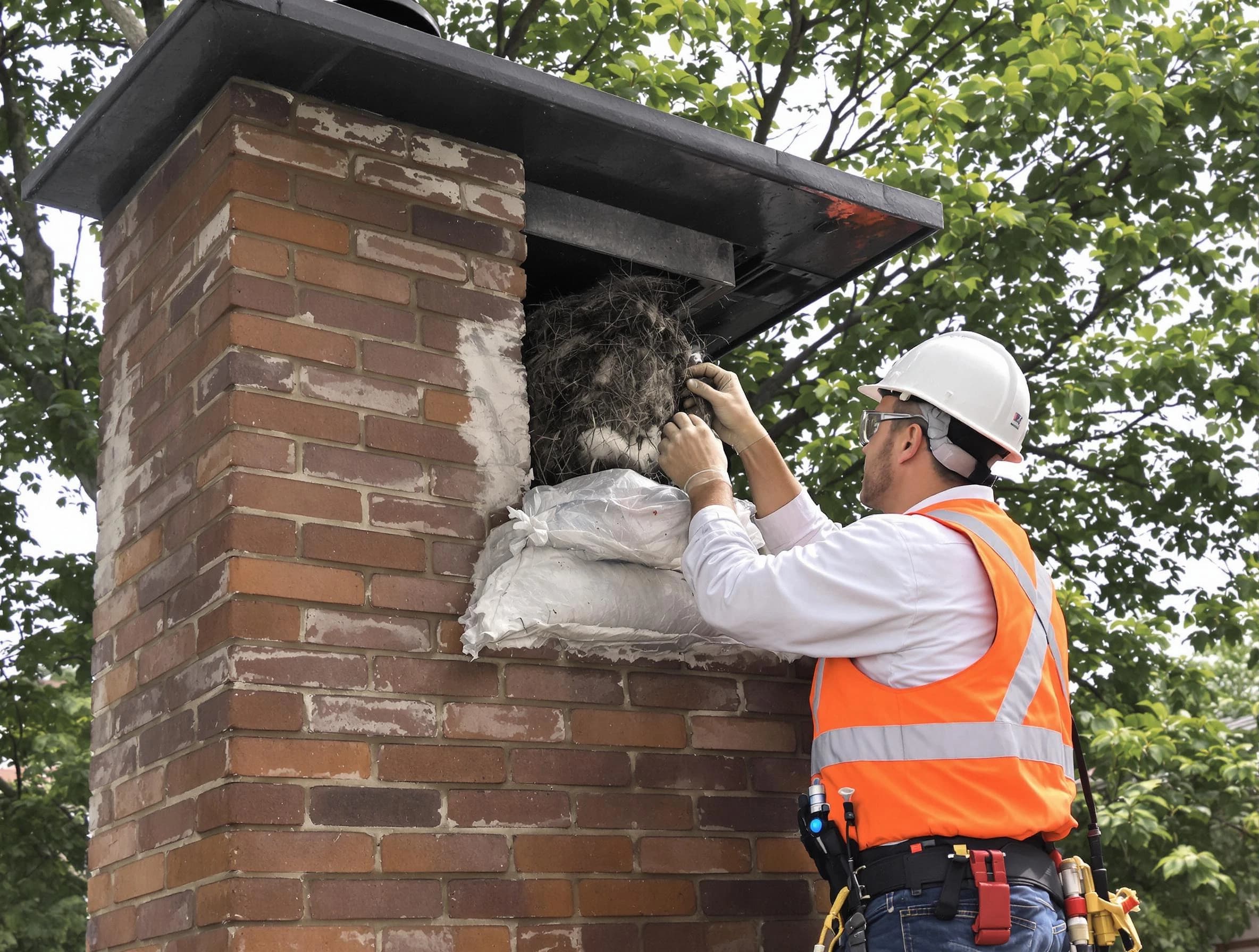 Humane removal of debris and animals by Irondale Chimney Sweep in Irondale, GA