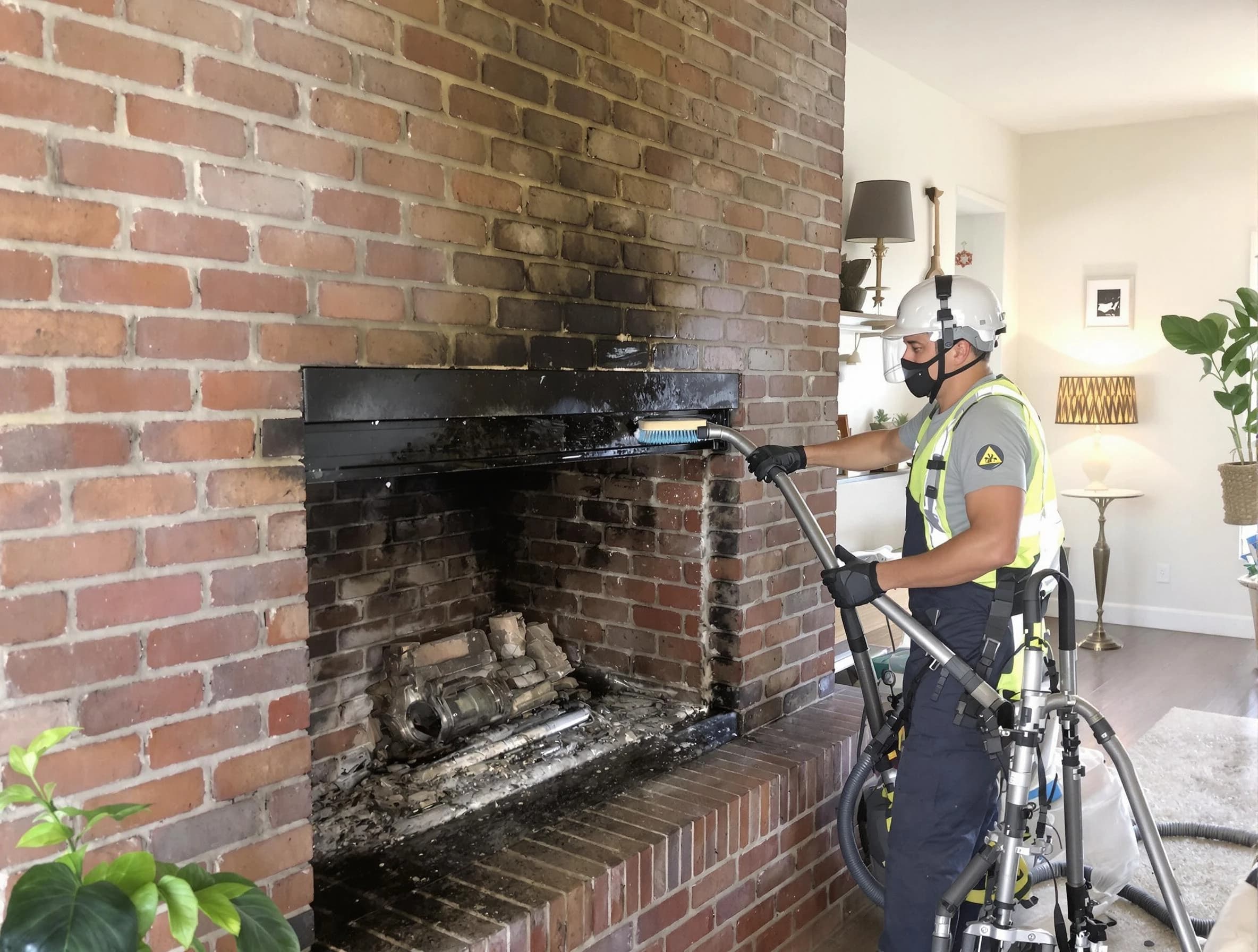 Irondale Chimney Sweep providing fireplace cleaning services in Irondale, GA