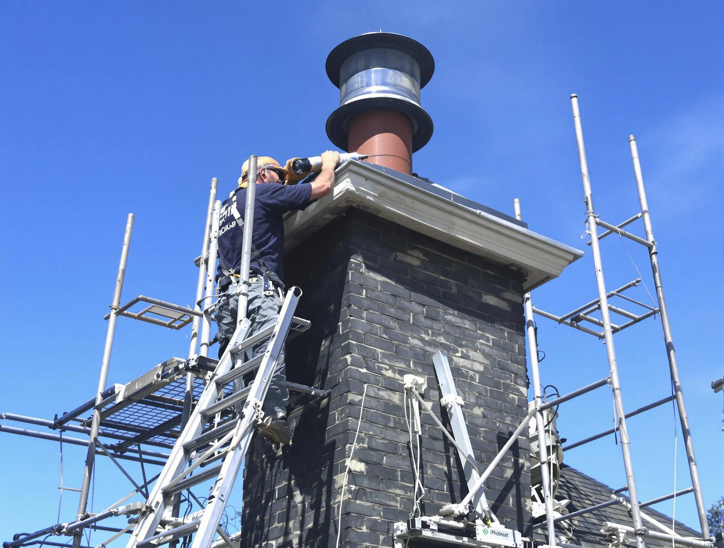 Sturdy chimney crown finished by Irondale Chimney Sweep in Irondale, GA