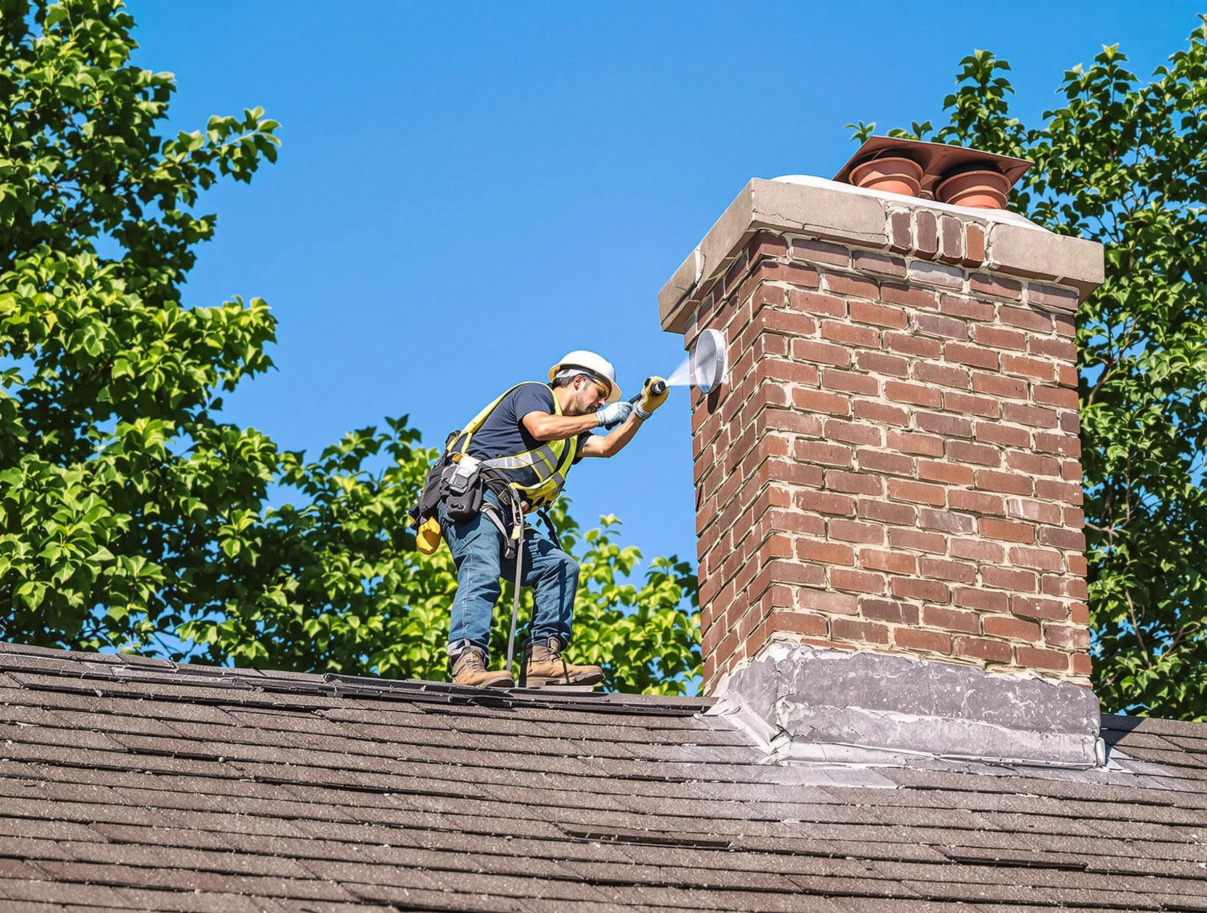 Irondale Chimney Sweep performing an inspection with advanced tools in Irondale, GA