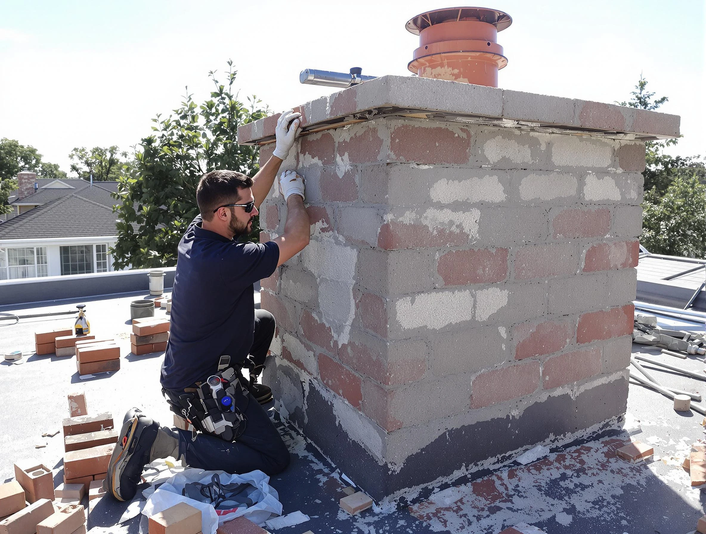 Advanced chimney repair process by Irondale Chimney Sweep in Irondale, GA