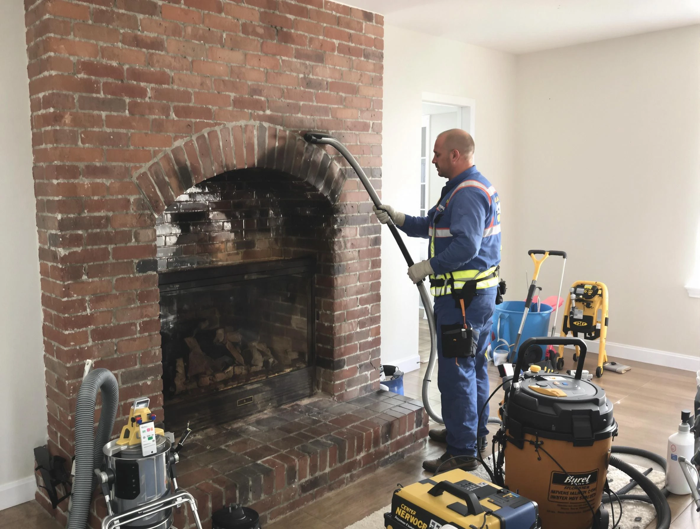 Irondale Chimney Sweep expert performing detailed chimney sweep in Irondale, GA