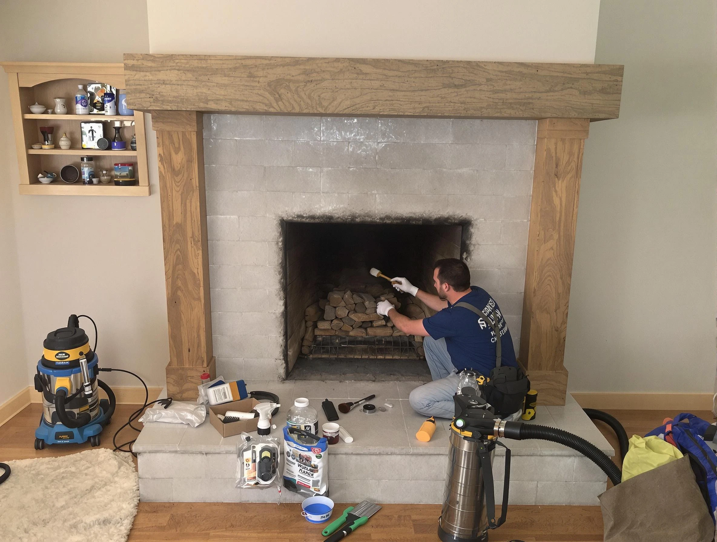 Detailed creosote removal process by Irondale Chimney Sweep in Irondale, GA